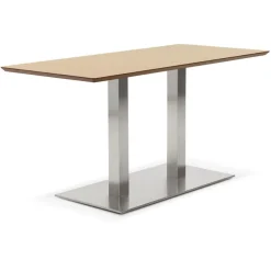 Table ou bureau design 'MAMBO' en bois finition naturelle