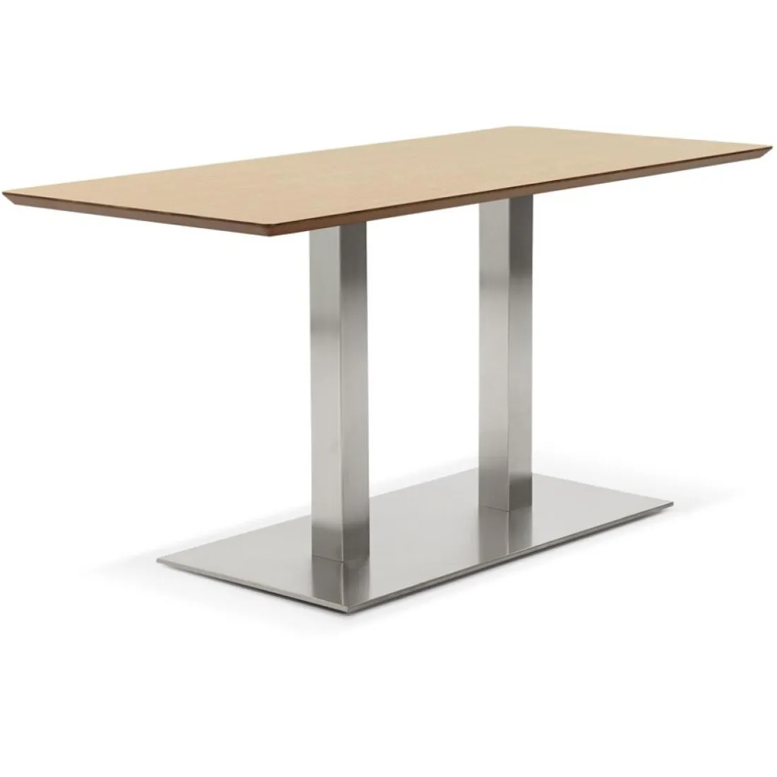 Table ou bureau design 'MAMBO' en bois finition naturelle