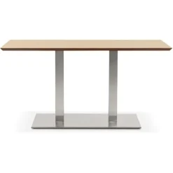 Table ou bureau design 'MAMBO' en bois finition naturelle