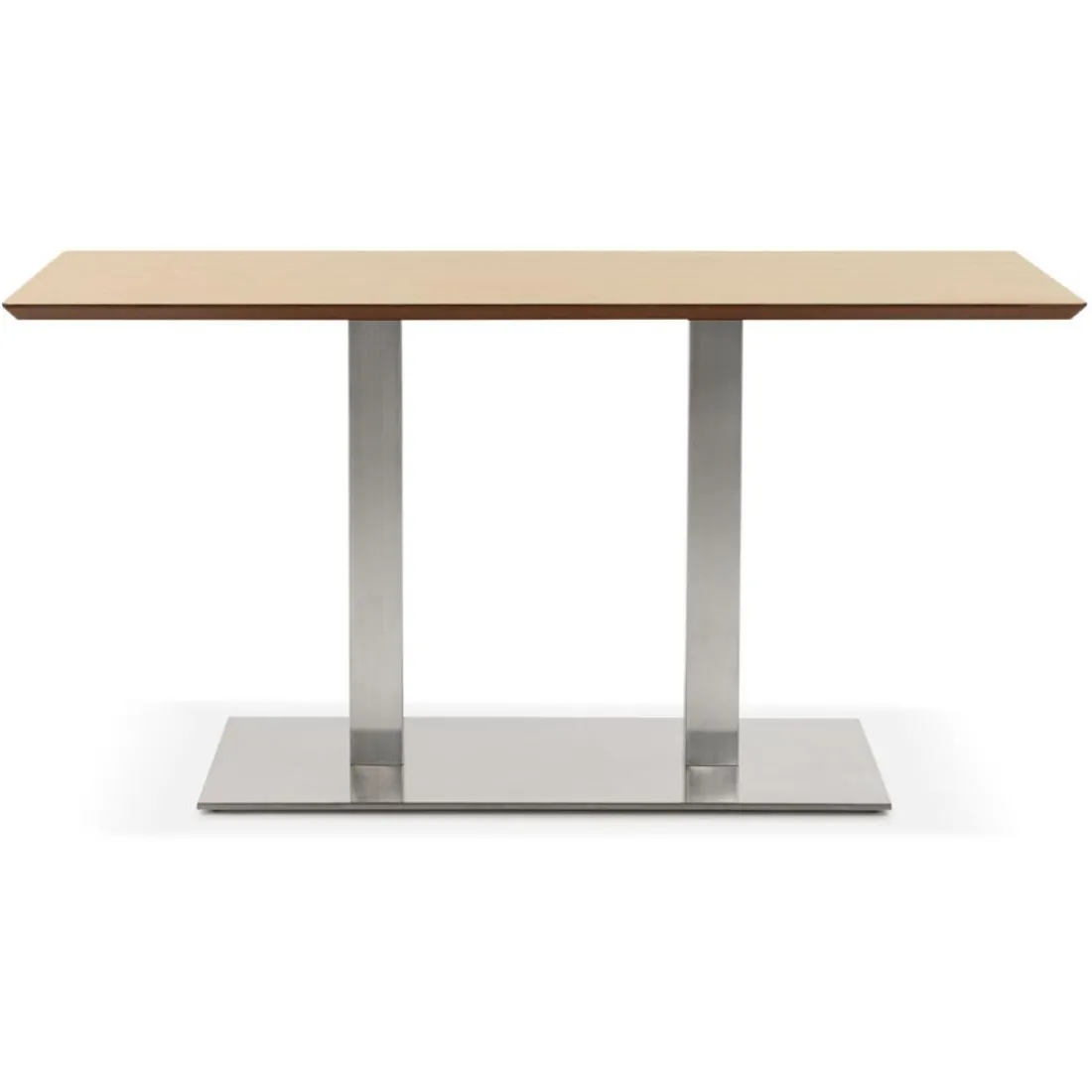 Table ou bureau design 'MAMBO' en bois finition naturelle