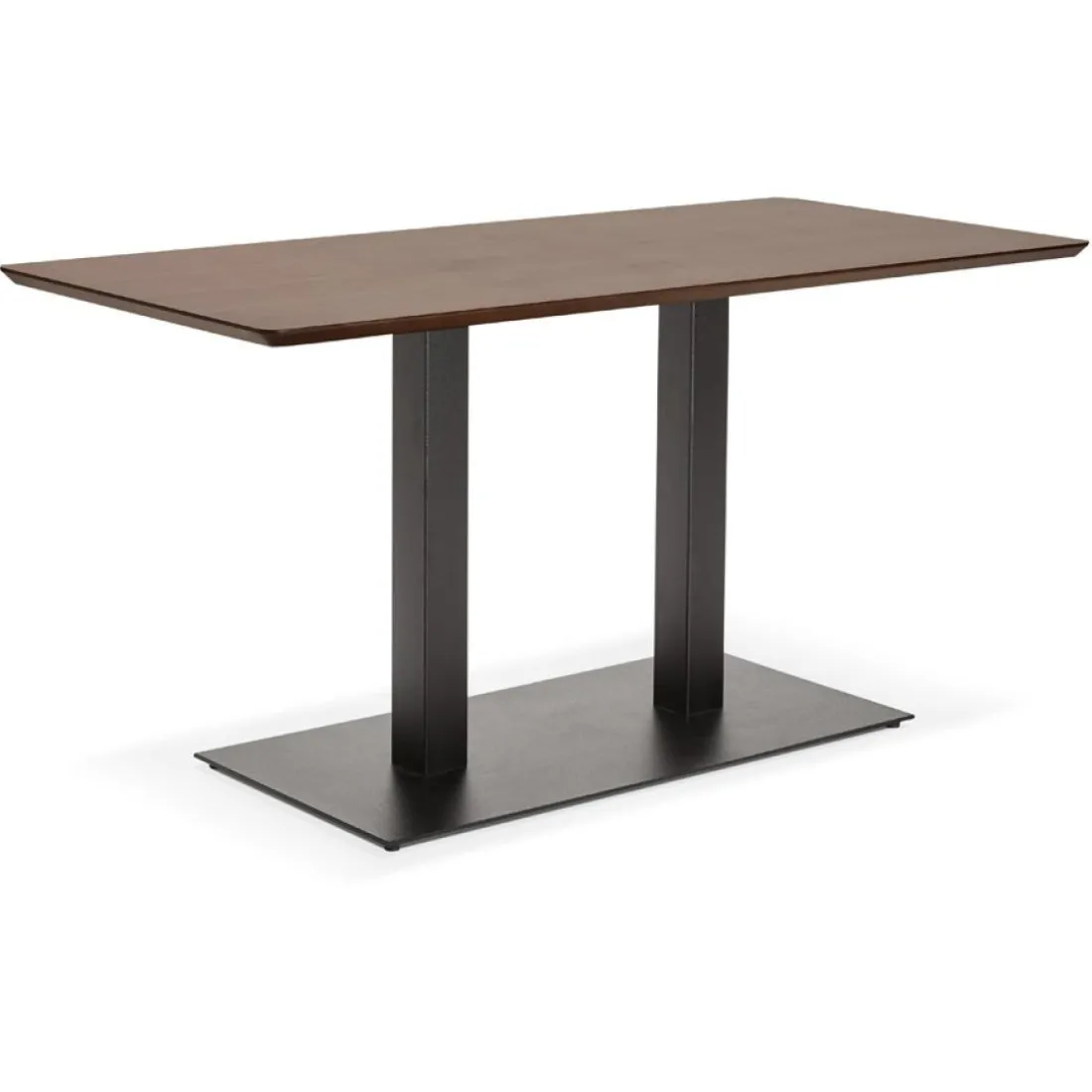 Table ou bureau design 'ZUMBA' en bois finition Noyer