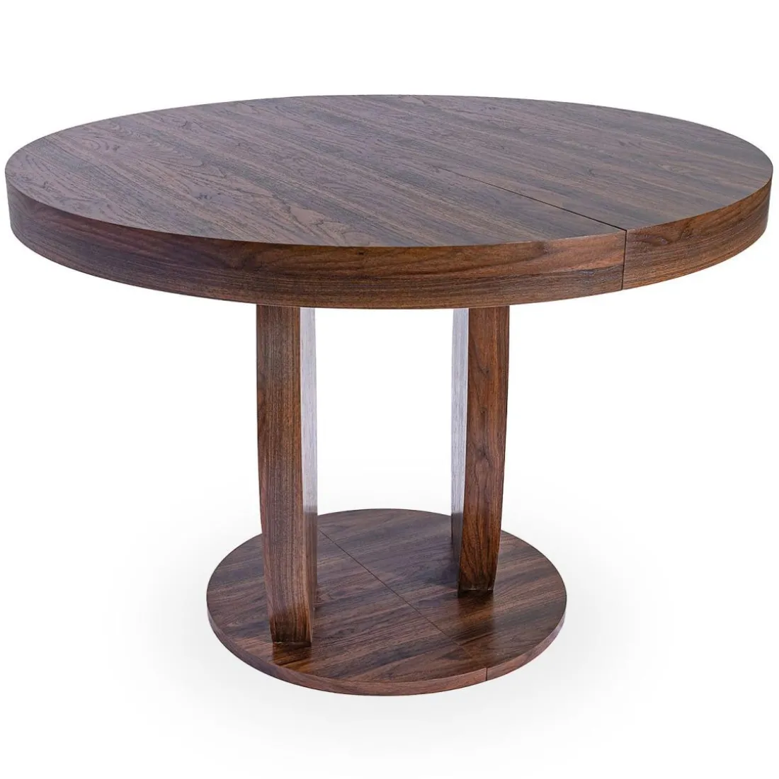 Table ovale extensible Icarios avec pieds design Bois Noyer