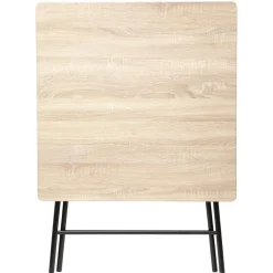 Table pliante 4 places effet bois