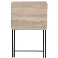 Table pliante effet bois