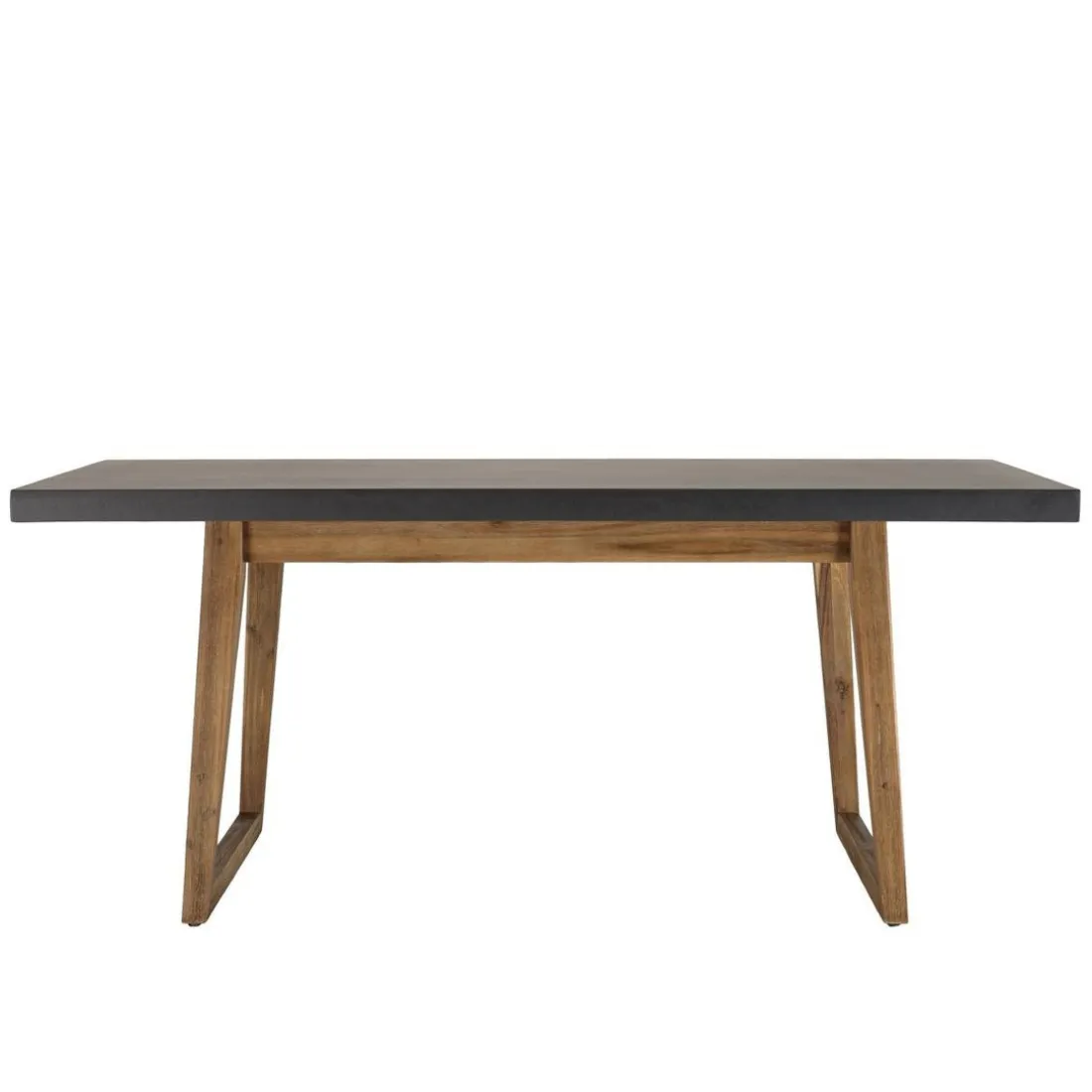 Table rectangulaire effet béton foncé HECTOR