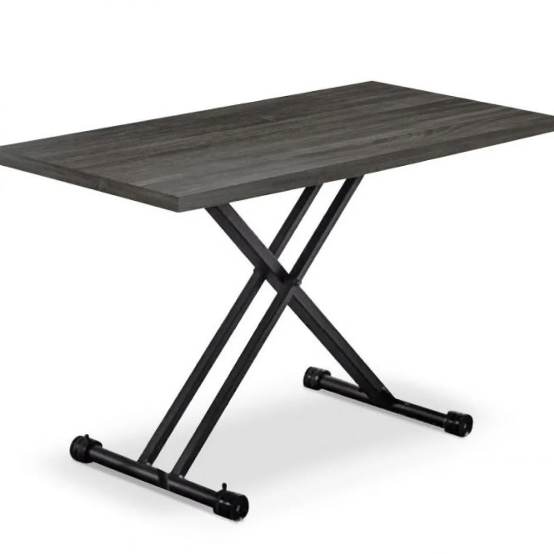 Table Rectangulaire Réglable en Hauteur Gris Foncé BARGNY