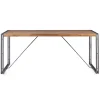 Table repas 180 cm en Bois Naturel Foncé