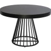 Table ronde extensible Grivery Noir pieds Noir