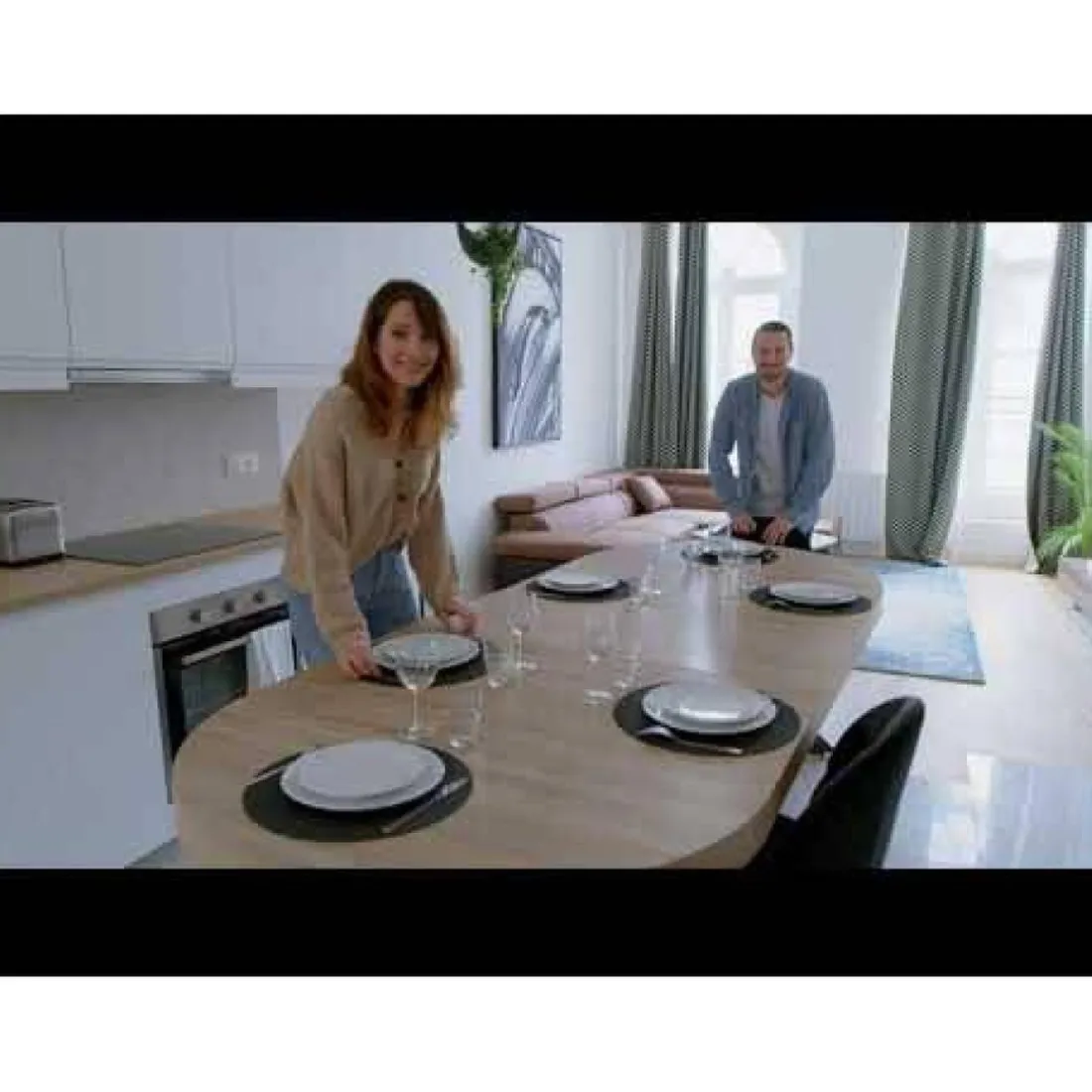 Table ronde extensible Myriade All Black