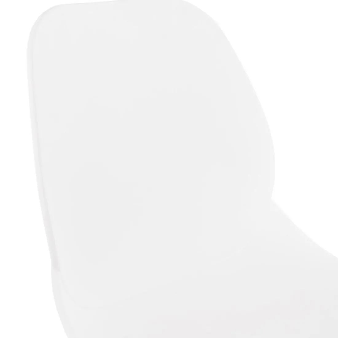 Tabouret de bar design 'BERLIN' blanc empilable style industriel