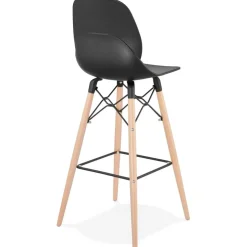 Tabouret de bar design 'COSMIK' noir style scandinave