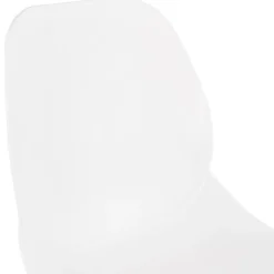 Tabouret de bar design 'COSMIK' blanc style scandinave