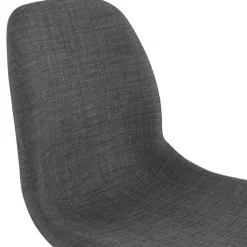 Tabouret de bar design 'GALACTIK' en tissu gris foncé style scandinave
