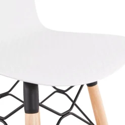 Tabouret de bar design 'MOZAIK' blanc style scandinave