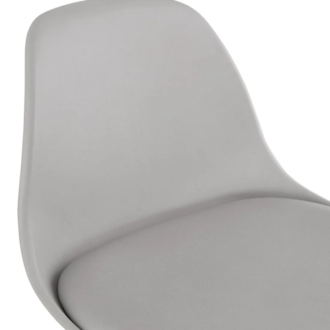 Tabouret de bar design 'TATAMI' gris