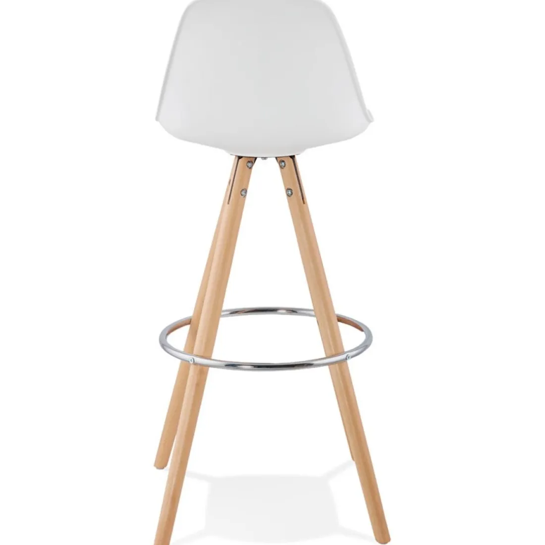Tabouret de bar design 'TATAMI' blanc