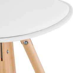 Tabouret de bar design 'TATAMI' blanc