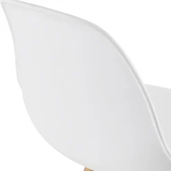Tabouret de bar design 'TATAMI' blanc
