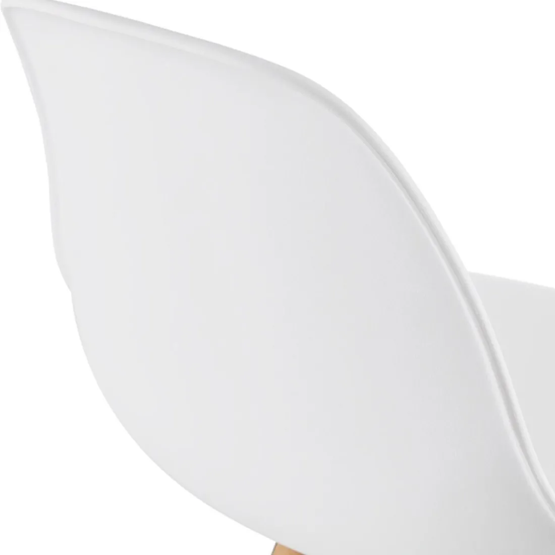 Tabouret de bar design 'TATAMI' blanc