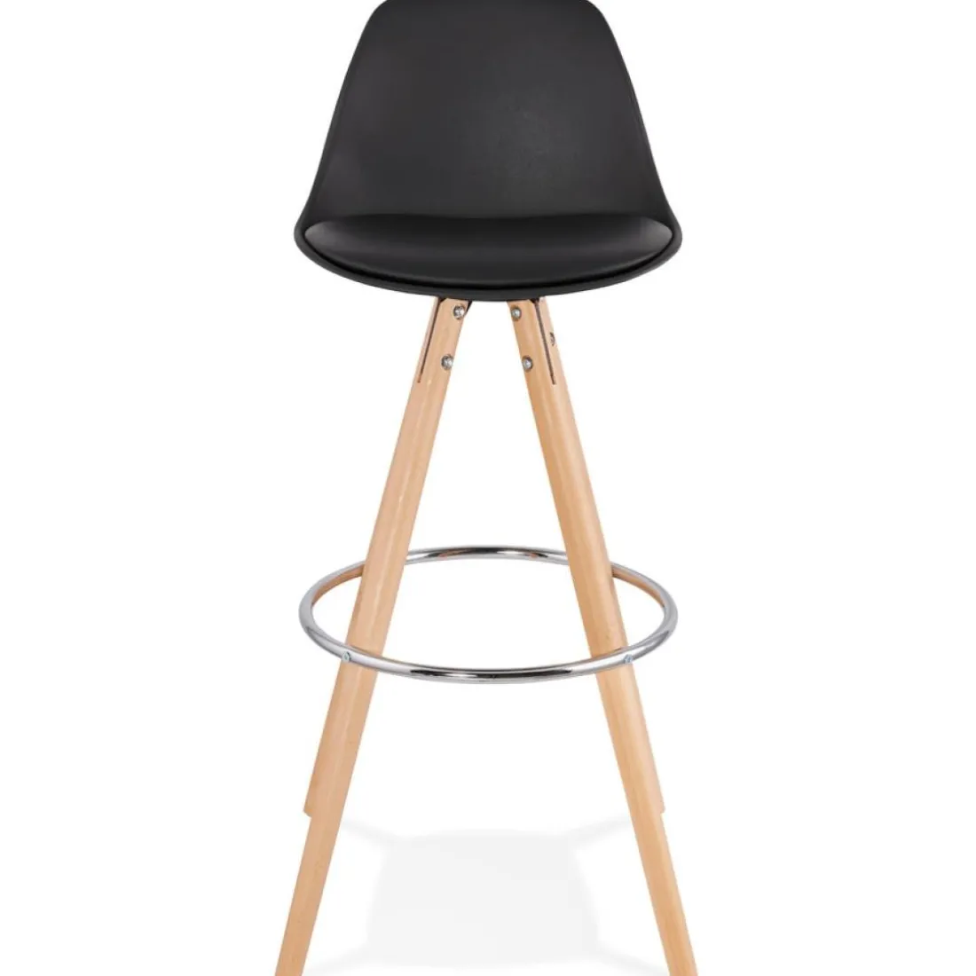 Tabouret de bar design 'TATAMI' noir