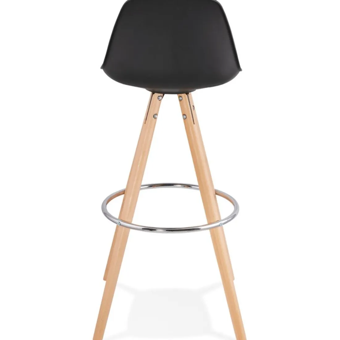Tabouret de bar design 'TATAMI' noir