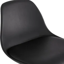 Tabouret de bar design 'TATAMI' noir