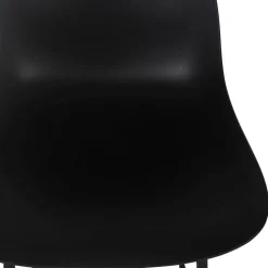Tabouret de bar 'GRANO' noir intérieur et extérieur