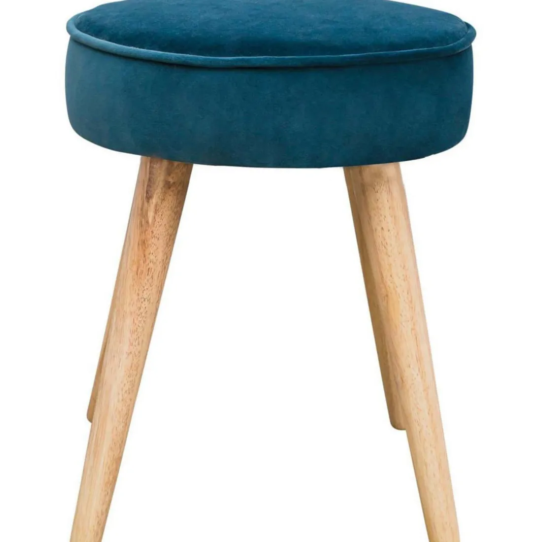 Tabouret En Velours Bleu Foncé VELVET