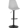 Tabouret réglable 'TUTO' gris et pied noir