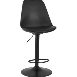 Tabouret réglable 'TUTO' noir