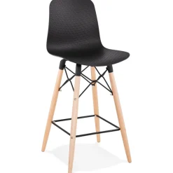 Tabouret snack mi-hauteur 'MOZAIK MINI' noir style scandinave