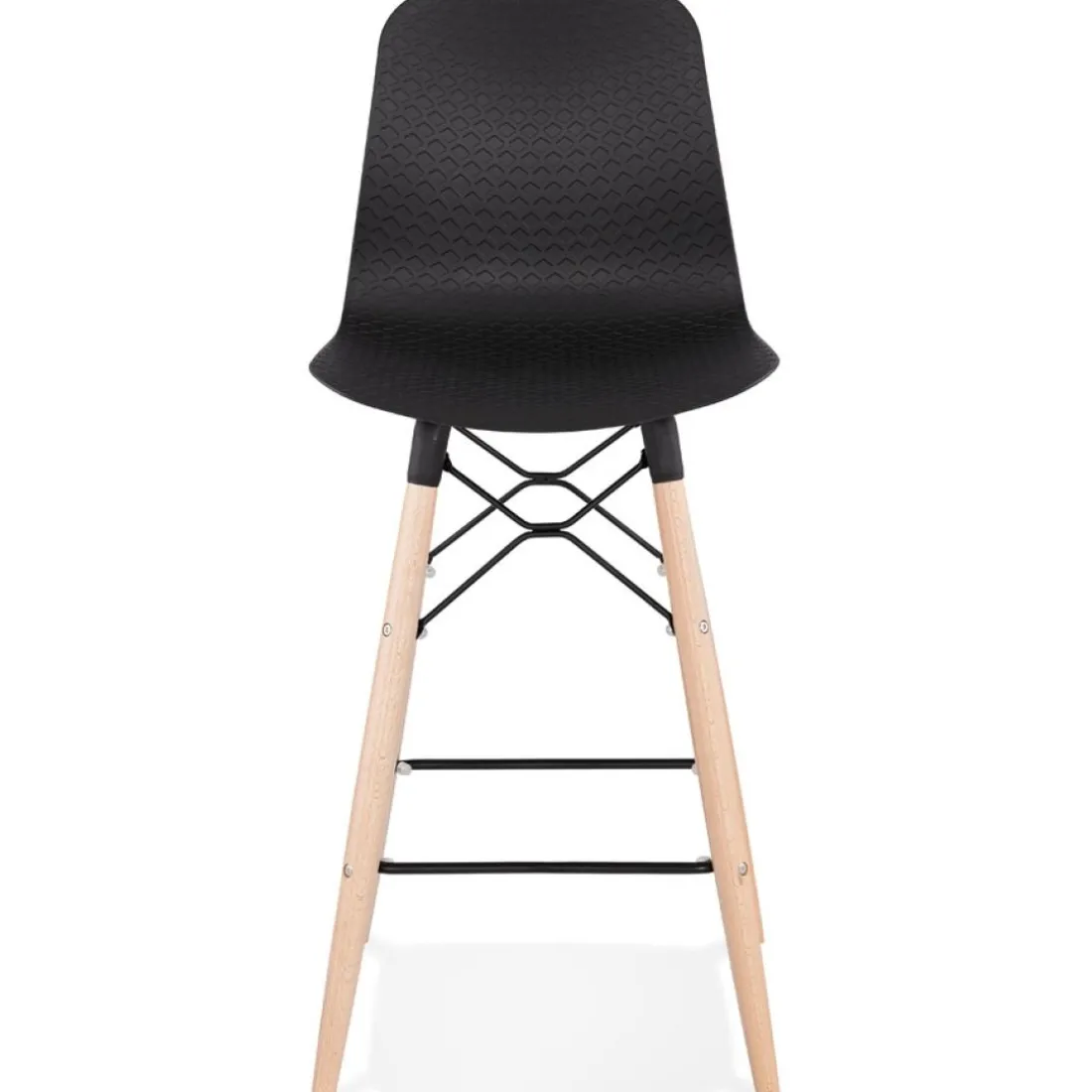 Tabouret snack mi-hauteur 'MOZAIK MINI' noir style scandinave