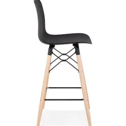 Tabouret snack mi-hauteur 'MOZAIK MINI' noir style scandinave