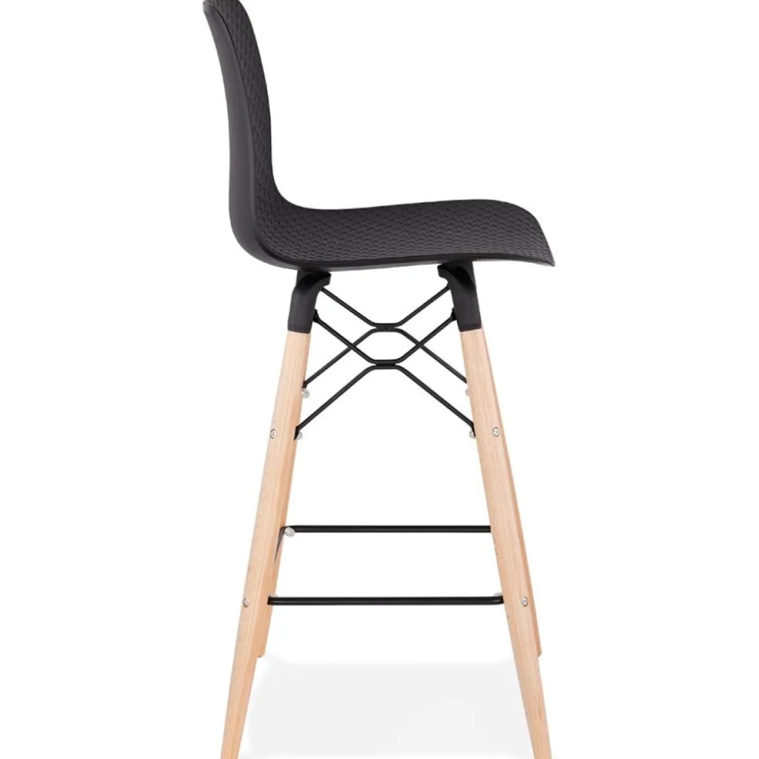 Tabouret snack mi-hauteur 'MOZAIK MINI' noir style scandinave