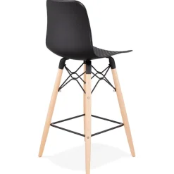 Tabouret snack mi-hauteur 'MOZAIK MINI' noir style scandinave