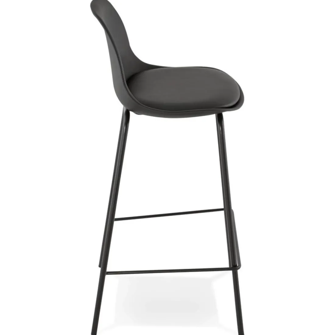 Tabouret snack mi-hauteur 'COOKIE MINI' noir style industriel