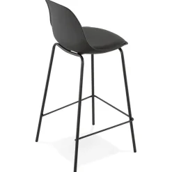 Tabouret snack mi-hauteur 'COOKIE MINI' noir style industriel