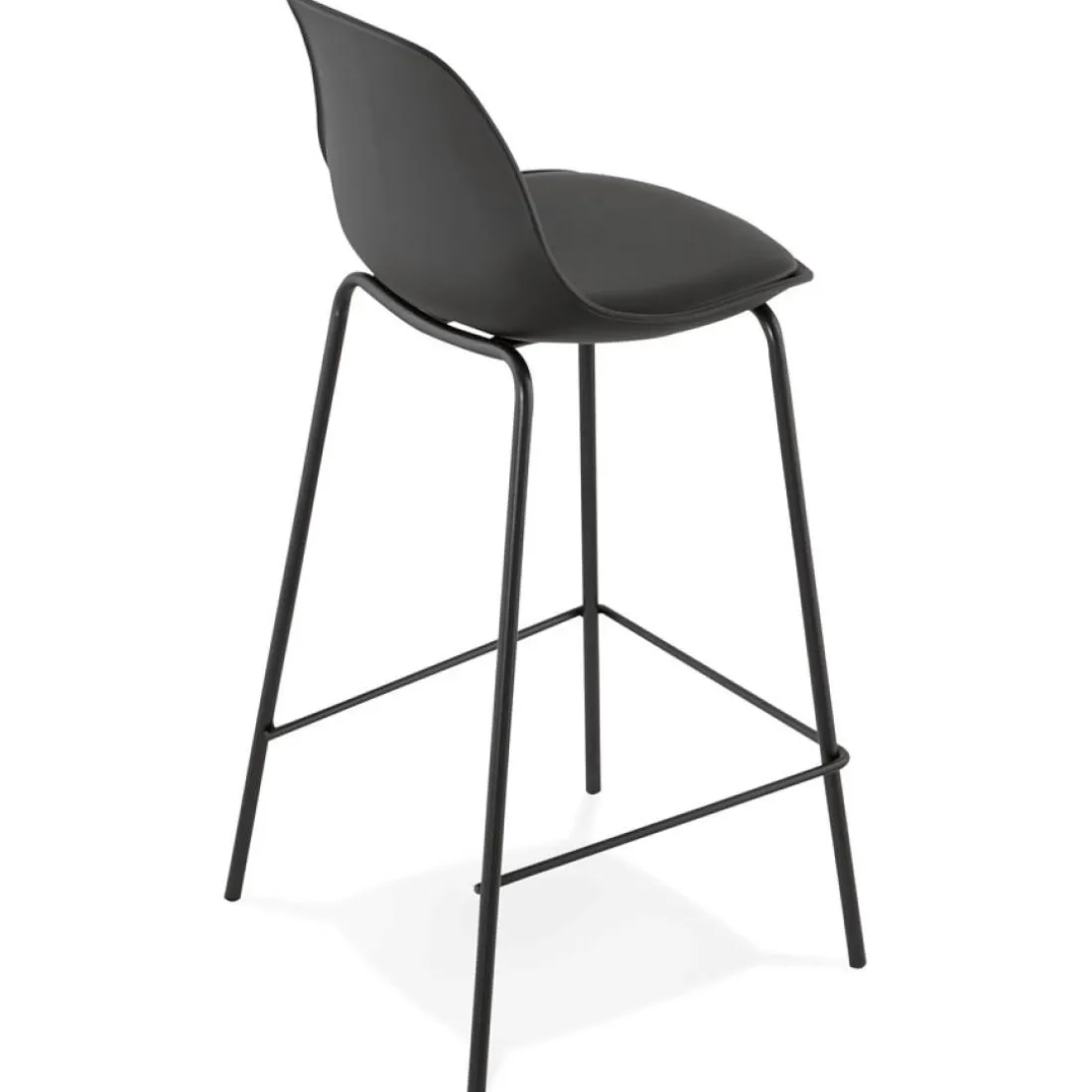 Tabouret snack mi-hauteur 'COOKIE MINI' noir style industriel