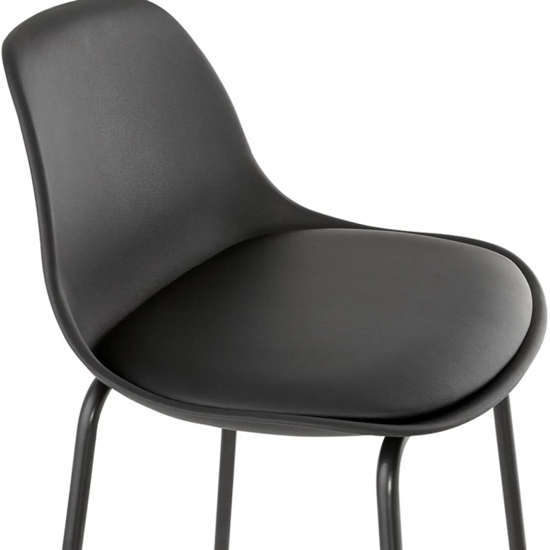 Tabouret snack mi-hauteur 'COOKIE MINI' noir style industriel