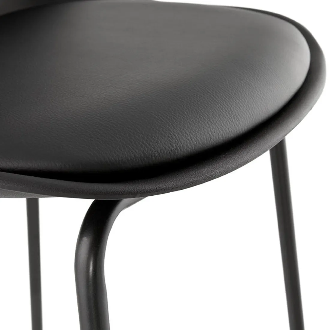 Tabouret snack mi-hauteur 'COOKIE MINI' noir style industriel