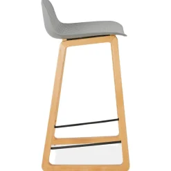 Tabouret snack mi-hauteur 'MAKI MINI' gris style scandinave