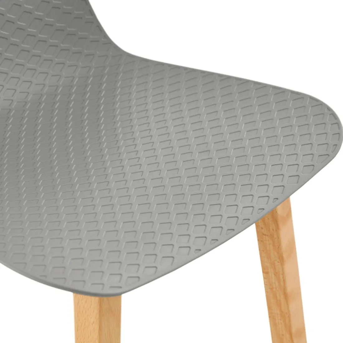 Tabouret snack mi-hauteur 'MAKI MINI' gris style scandinave