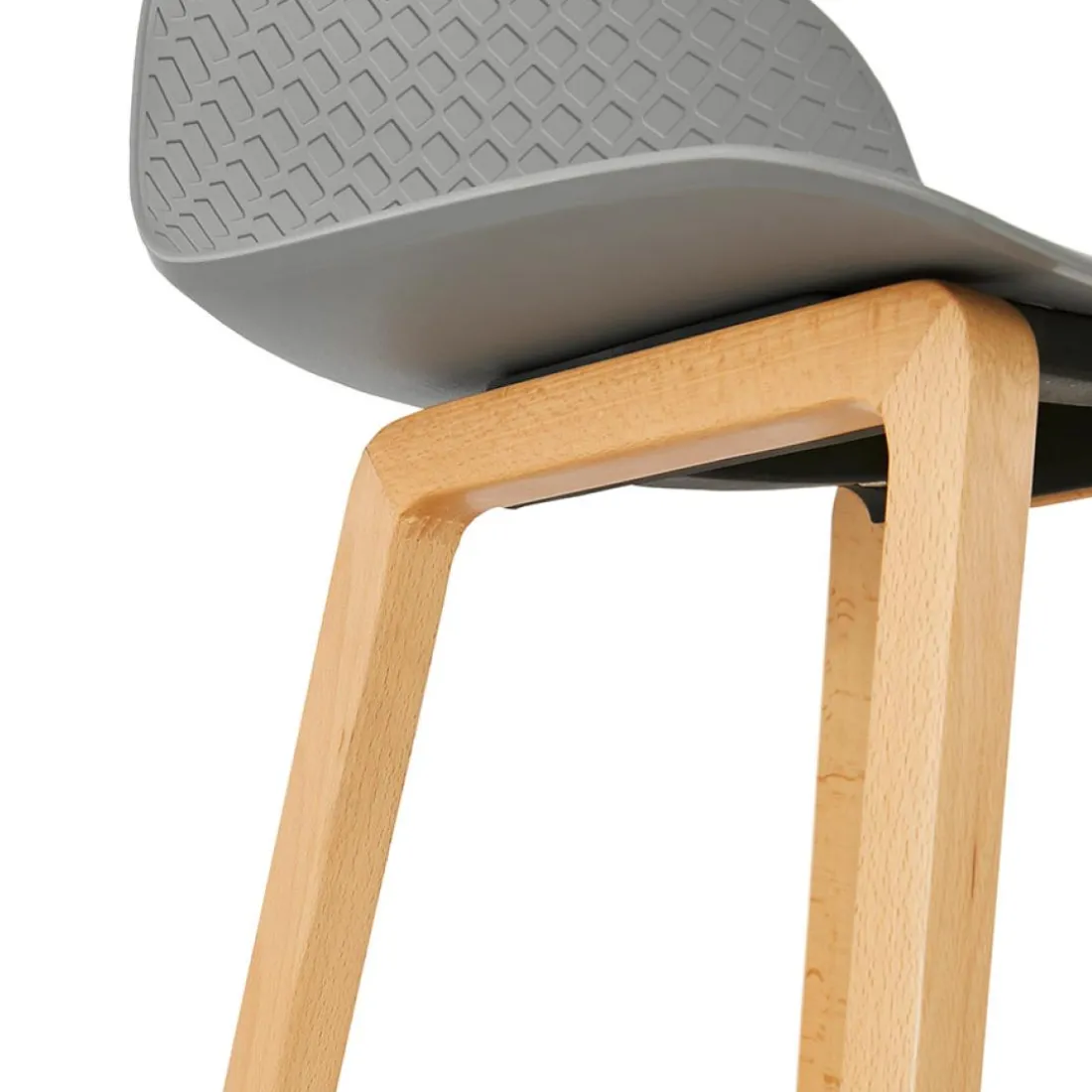 Tabouret snack mi-hauteur 'MAKI MINI' gris style scandinave