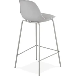 Tabouret snack mi-hauteur 'COOKIE MINI' gris style industriel