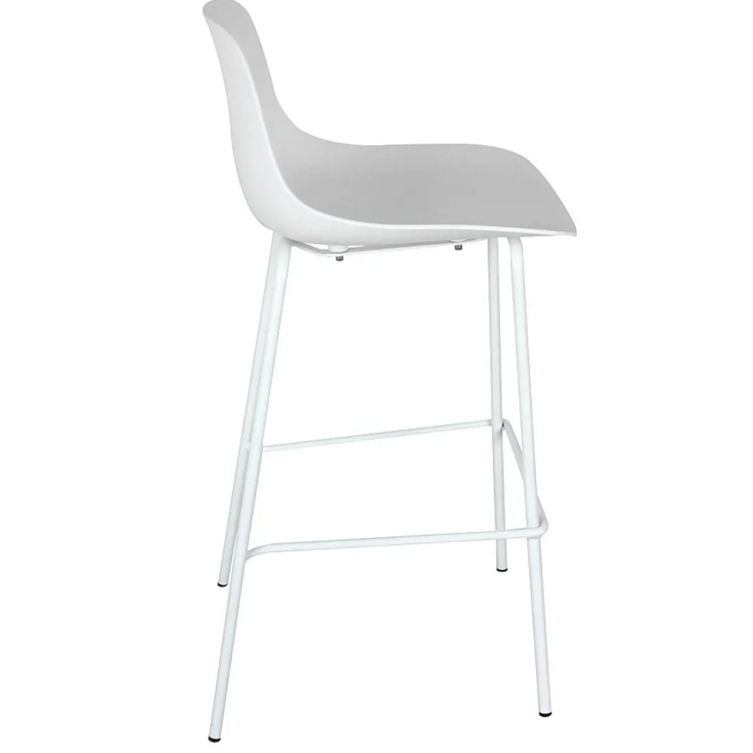 Tabouret snack mi-hauteur 'GRANO MINI' blanc intérieur et extérieur