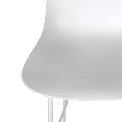 Tabouret snack mi-hauteur 'GRANO MINI' blanc intérieur et extérieur