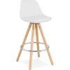 Tabouret snack mi-hauteur 'TATAMI MINI' blanc