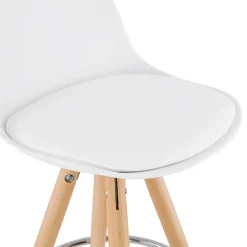 Tabouret snack mi-hauteur 'TATAMI MINI' blanc