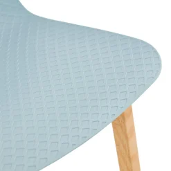 Tabouret snack mi-hauteur 'MAKI MINI' bleu style scandinave