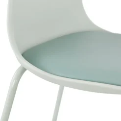 Tabouret snack mi-hauteur 'COOKIE MINI' vert clair style industriel